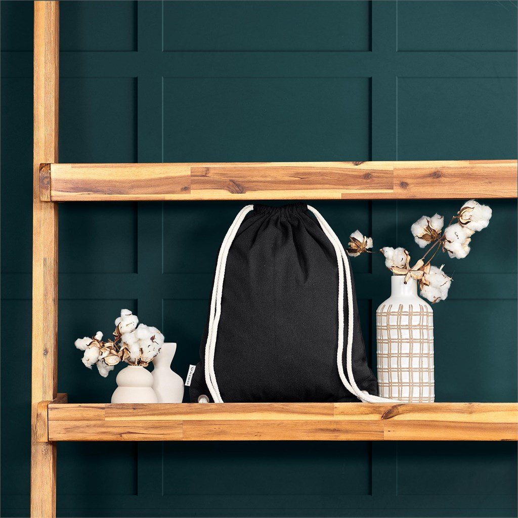 Kinchaku Recycled Canvas Drawstring Bag - Bags,Eco-Friendly Bags,Cotton Products,Bags,Recycled Bags