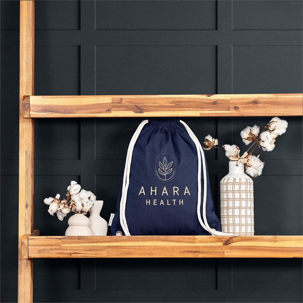 Kinchaku Recycled Canvas Drawstring Bag - Bags,Eco-Friendly Bags,Cotton Products,Bags,Recycled Bags