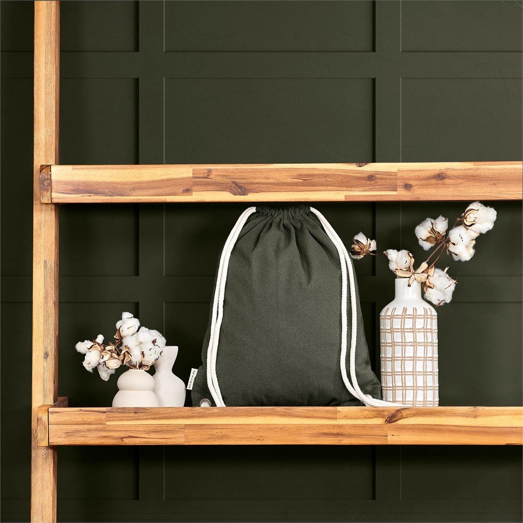 Kinchaku Recycled Canvas Drawstring Bag - Bags,Eco-Friendly Bags,Cotton Products,Bags,Recycled Bags