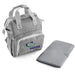 Kristy Diaper Bag With Changing Mat Grey / GY