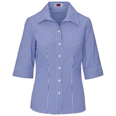 Ladies 3/4 Sleeve Ashford Shirt S / BLUE - Lounge Shirts,New Clothing 2025