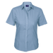 Ladies Basic Poly Cotton Blouse Short Sleeve Pale Blue / SML / Regular - Shirts-Corporate