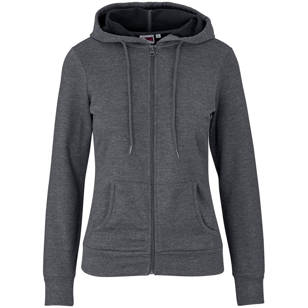Ladies Bravo Hooded Sweater 2XL / Charcoal / C