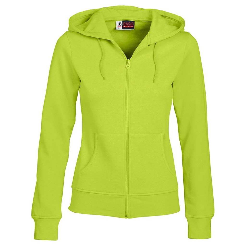 Ladies Bravo Hooded Sweater L / Lime