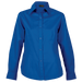 Ladies Brushed Cotton Twill Blouse Long Sleeve Royal / 3XL / Last Buy - Shirts-Corporate