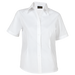 Ladies Brushed Cotton Twill Blouse Short Sleeve White / XL / Regular - Shirts-Corporate