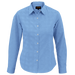 Ladies Clifton Check Blouse Long Sleeve Sky Blue / SML / Last Buy - Shirts-Corporate