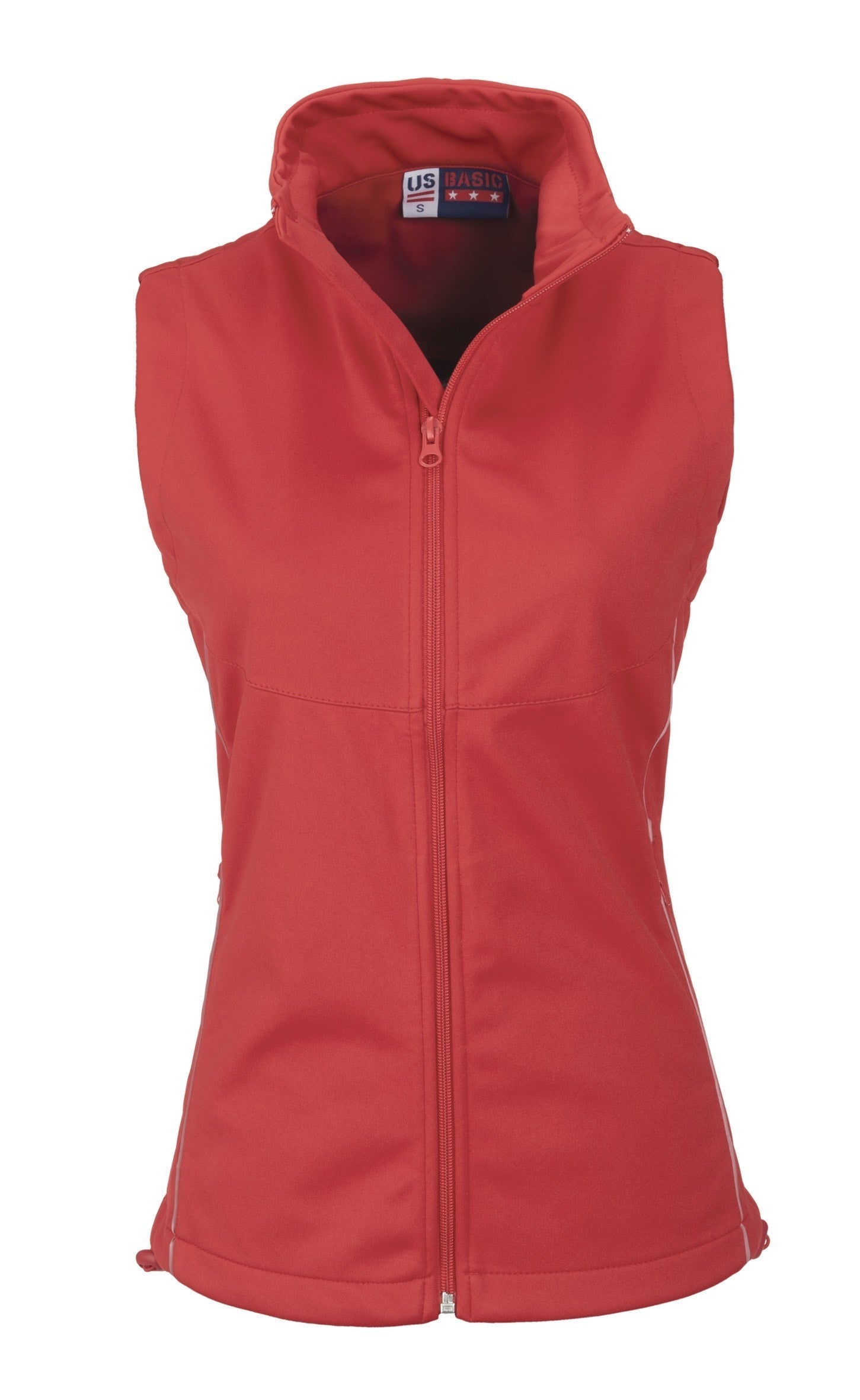 Ladies Cromwell Softshell Bodywarmer - Navy Only-L-Red-R