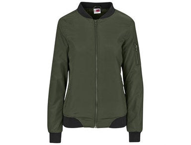 Ladies Crusader Bomber Jacket - Military Green
