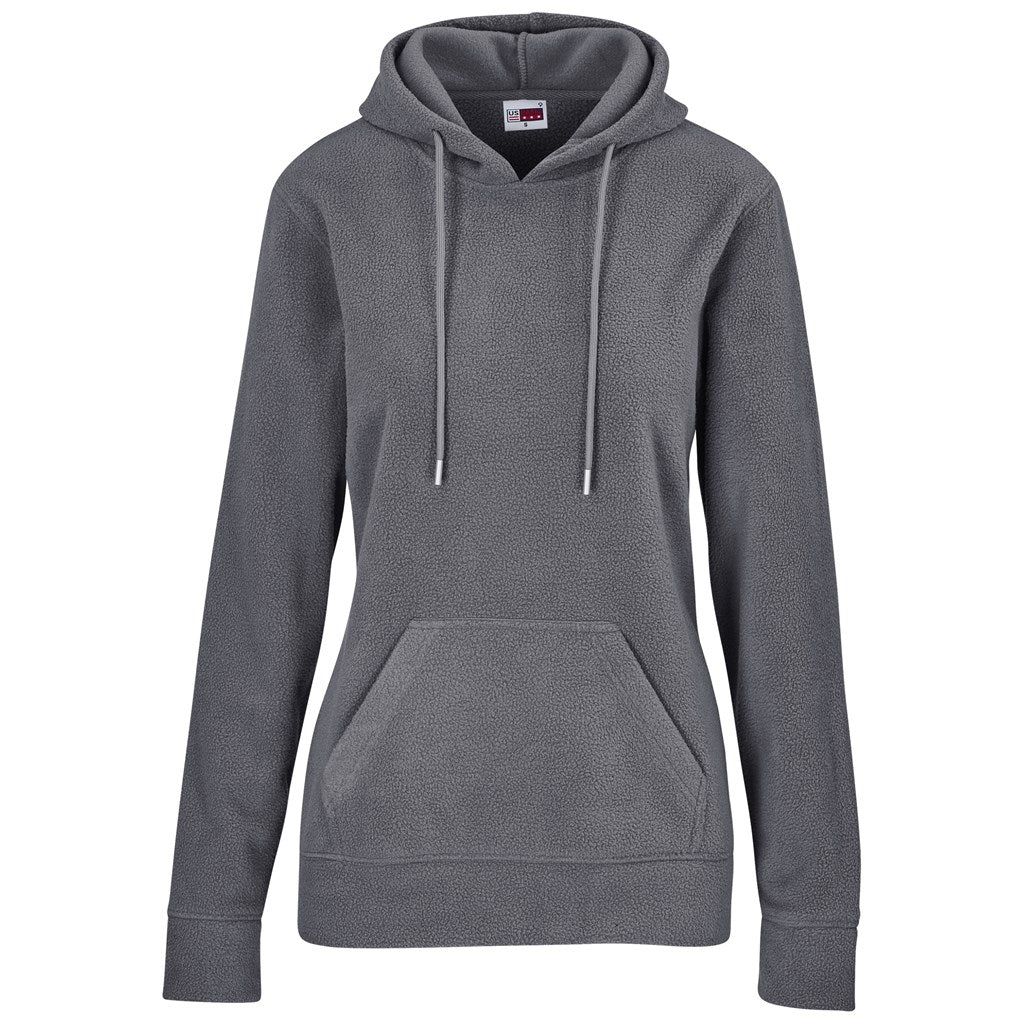 Ladies Dawson Polar Fleece Hooded Sweater S / CHARCOAL - and Sweaters,Hoodies