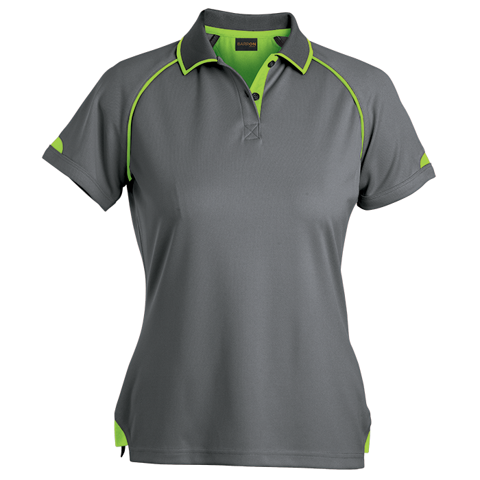 Ladies Felton Golfer Grey/Lime / XS / Regular - Golf Shirts