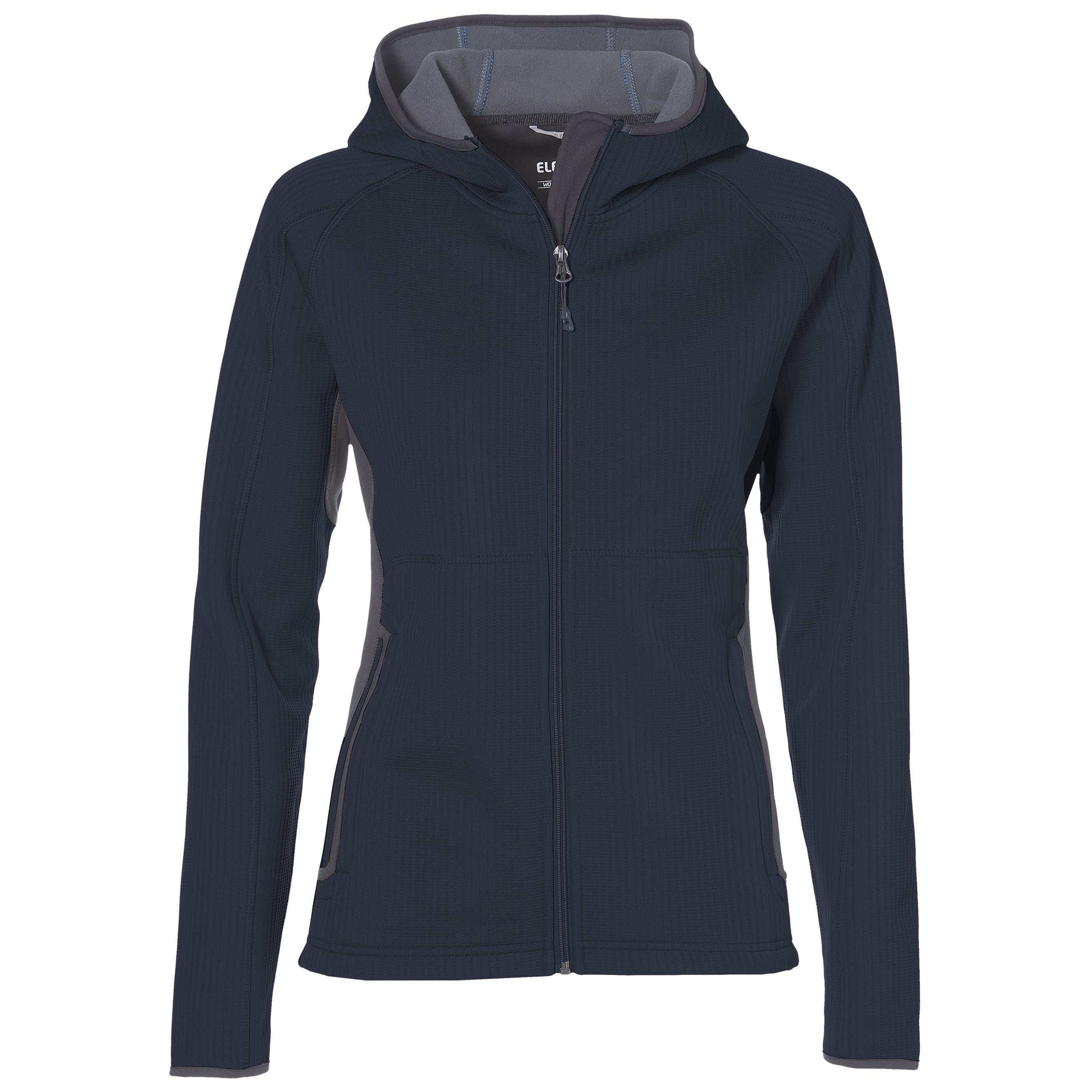 Ladies Ferno Bonded Knit Jacket - Blue Only-L-Navy-N