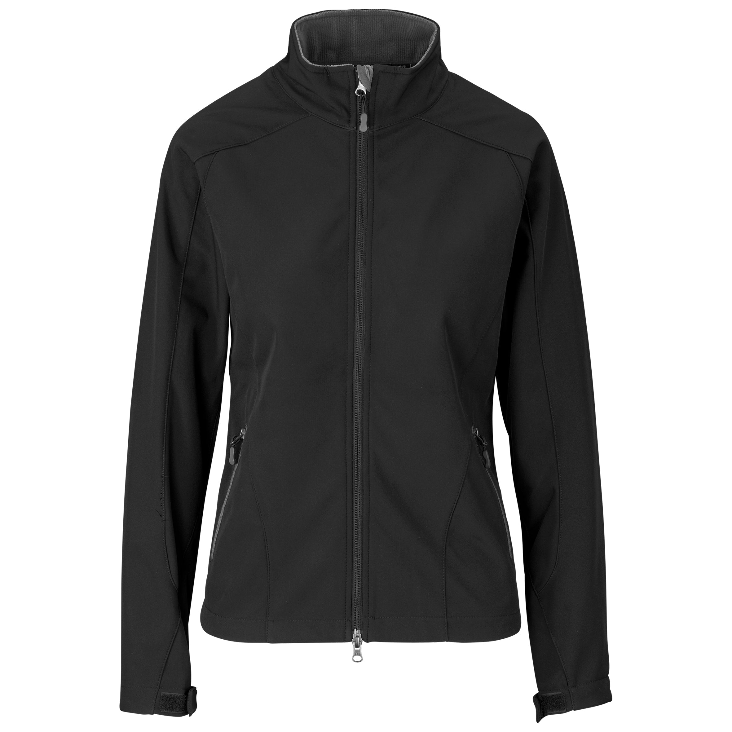 Ladies Geneva Softshell Jacket-L-Black-BL