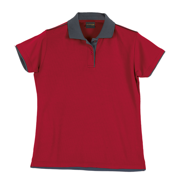 Ladies Leisure Golfer Red/Charcoal / 3XL / Last Buy - Golf Shirts