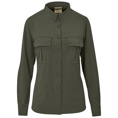 Ladies Long Sleeve Amatola Shirt S / OLIVE - New Clothing 2025,Shirts,Utility Shirts