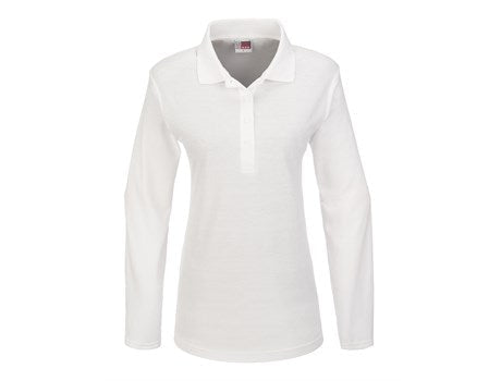 Ladies Long Sleeve Boston Golf Shirt - Black Only-