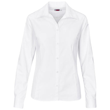 Ladies Long Sleeve Cotton Twill Moderna Shirt S / WHITE - Lounge Shirts,New Clothing 2025