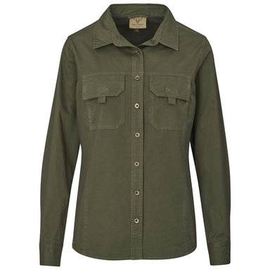 Ladies Long Sleeve Mawenzi Twill Shirt M / OLIVE - New Clothing 2025,Shirts,Utility Shirts