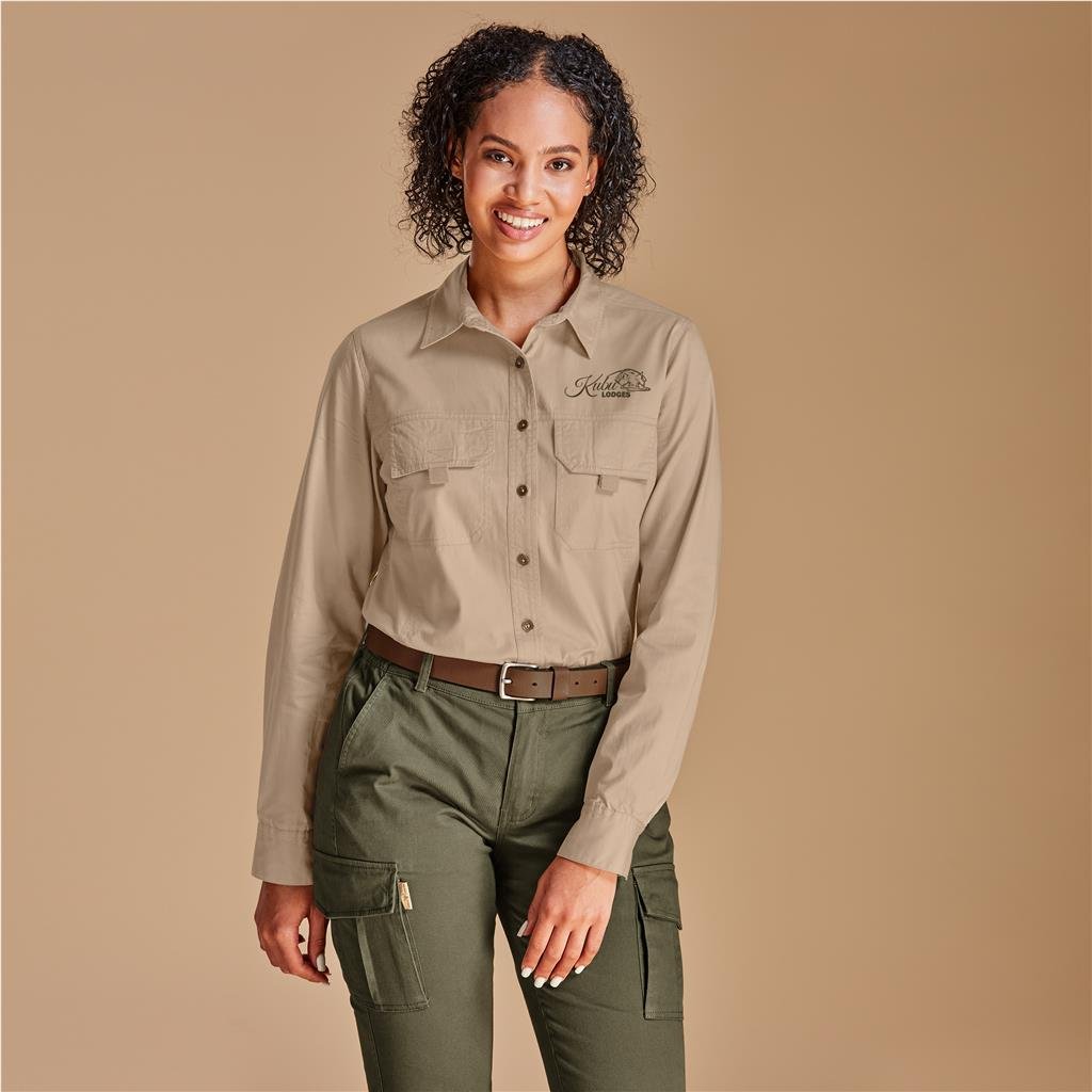 Ladies Long Sleeve Mawenzi Twill Shirt - New Clothing 2025,Shirts,Utility Shirts