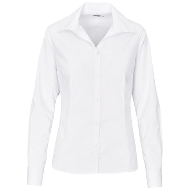 Ladies Long Sleeve Sheffield Stretch Shirt S / WHITE - Lounge Shirts,New Clothing 2025