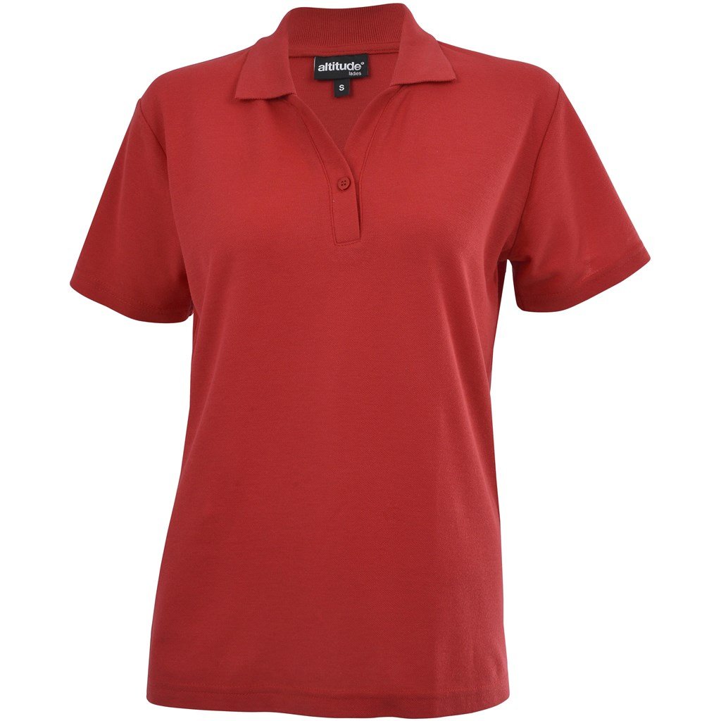 Ladies Melrose Heavyweight Golf Shirt  - Red