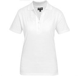 Ladies Michigan Golf Shirt - Yellow Only-L-White-W