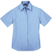 Ladies Oxford Blouse Short Sleeve Sky Blue / SML / Regular - Shirts-Corporate