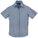 Ladies Oxford Blouse Short Sleeve Navy / SML / Regular - Shirts-Corporate
