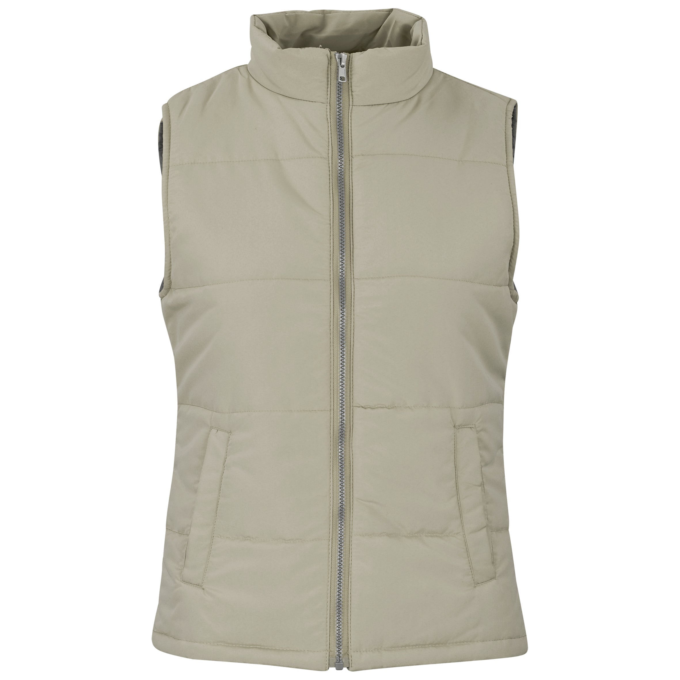 Ladies Rego Bodywarmer-L-Khaki-KH