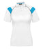 Ladies Score Golf Shirt - White Red Only-