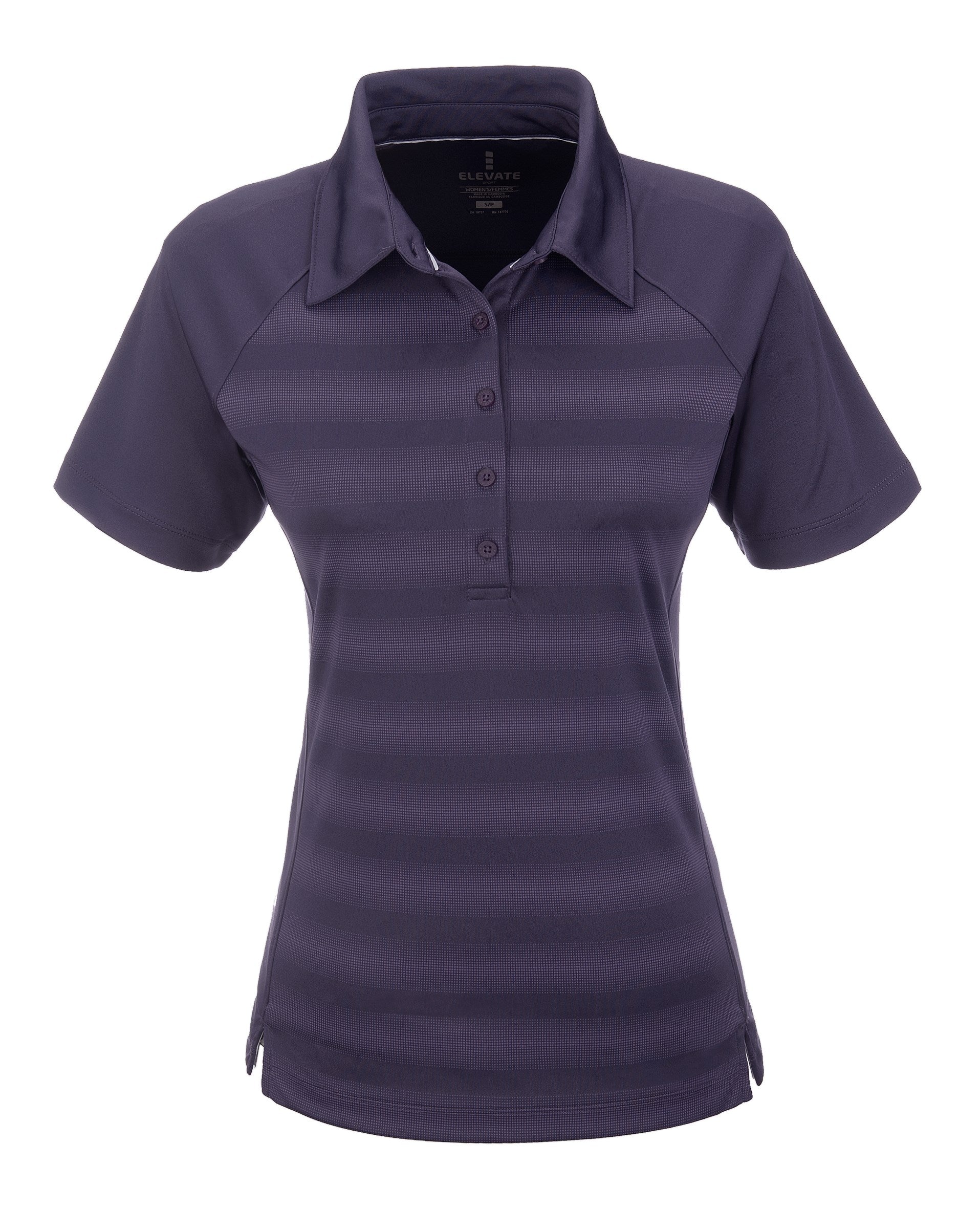 Ladies Shimmer Golf Shirt - Orange L / Purple / P