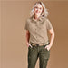 Ladies Short Sleeve Mawenzi Twill Shirt - New Clothing 2025,Shirts,Utility Shirts