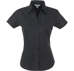 Ladies Short Sleeve Metro Shirt - Black Only-