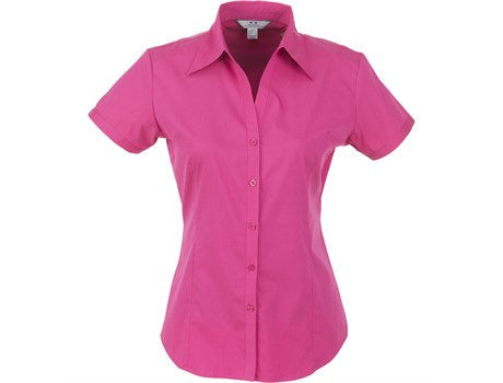 Ladies Short Sleeve Metro Shirt - Black Only-