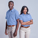Ladies Short Sleeve Oxford Shirt - Lounge Shirts