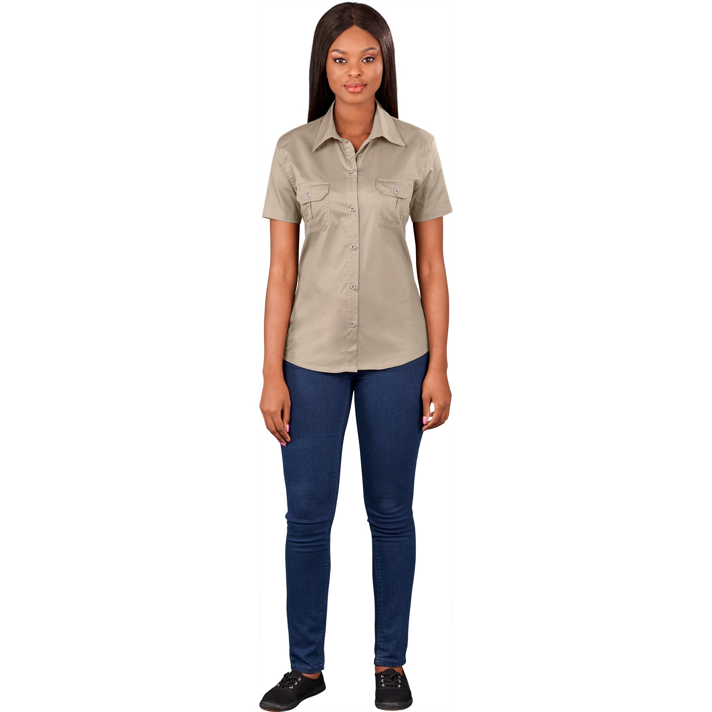 Ladies Short Sleeve Wildstone Shirt - Shirts & Tops