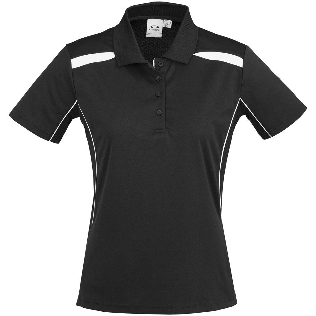 Ladies United Golf Shirt - White Navy