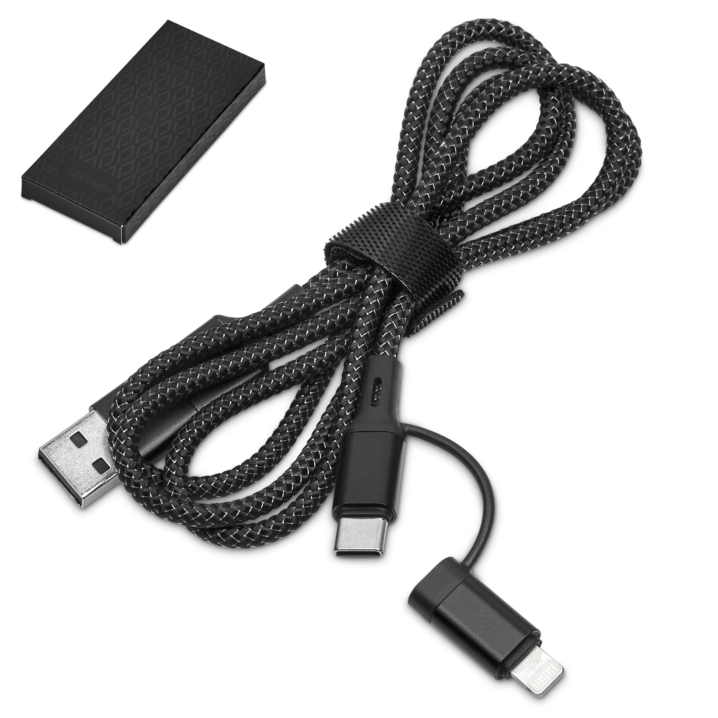 Lagarna 4-in-1 Fast Charge 60W Cable Black / BL