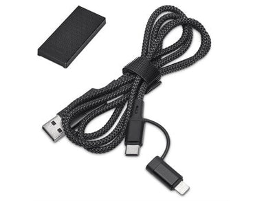 Lagarna 4-in-1 Fast Charge 60W Cable Black / BL