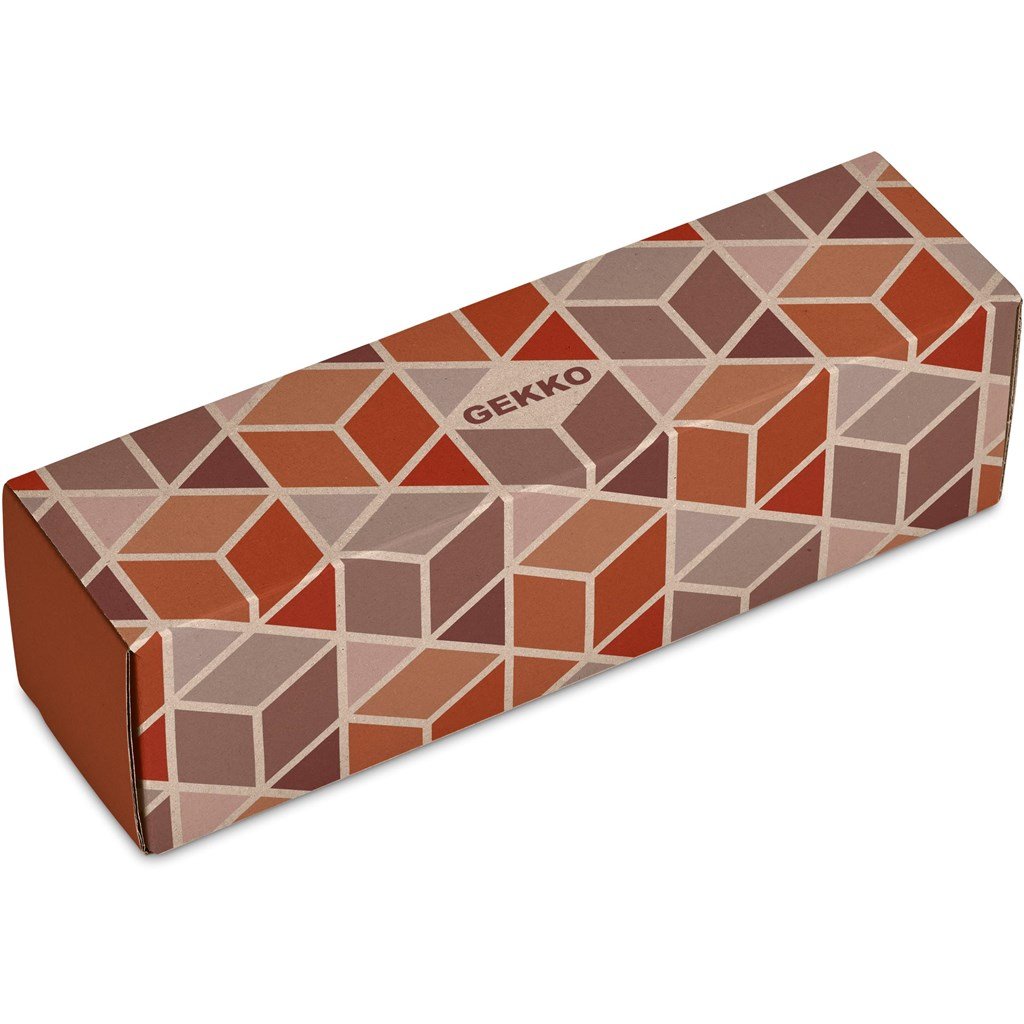 Lamda Lite Bottle in Bianca Custom Gift Box - Bottles Flasks And Tall Tumblers In Boxes,Custom Packaging