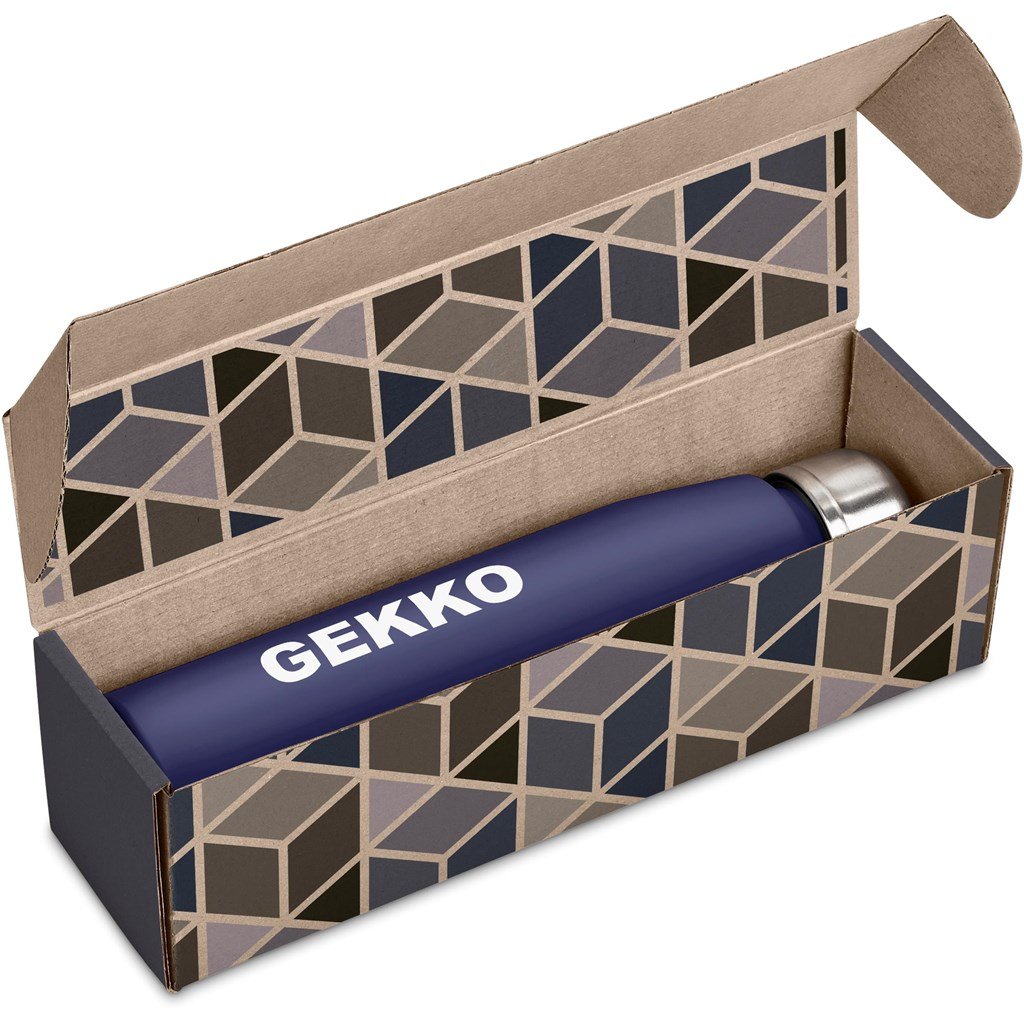 Lamda Lite Bottle in Bianca Custom Gift Box NAVY - Bottles Flasks And Tall Tumblers In Boxes,Custom Packaging