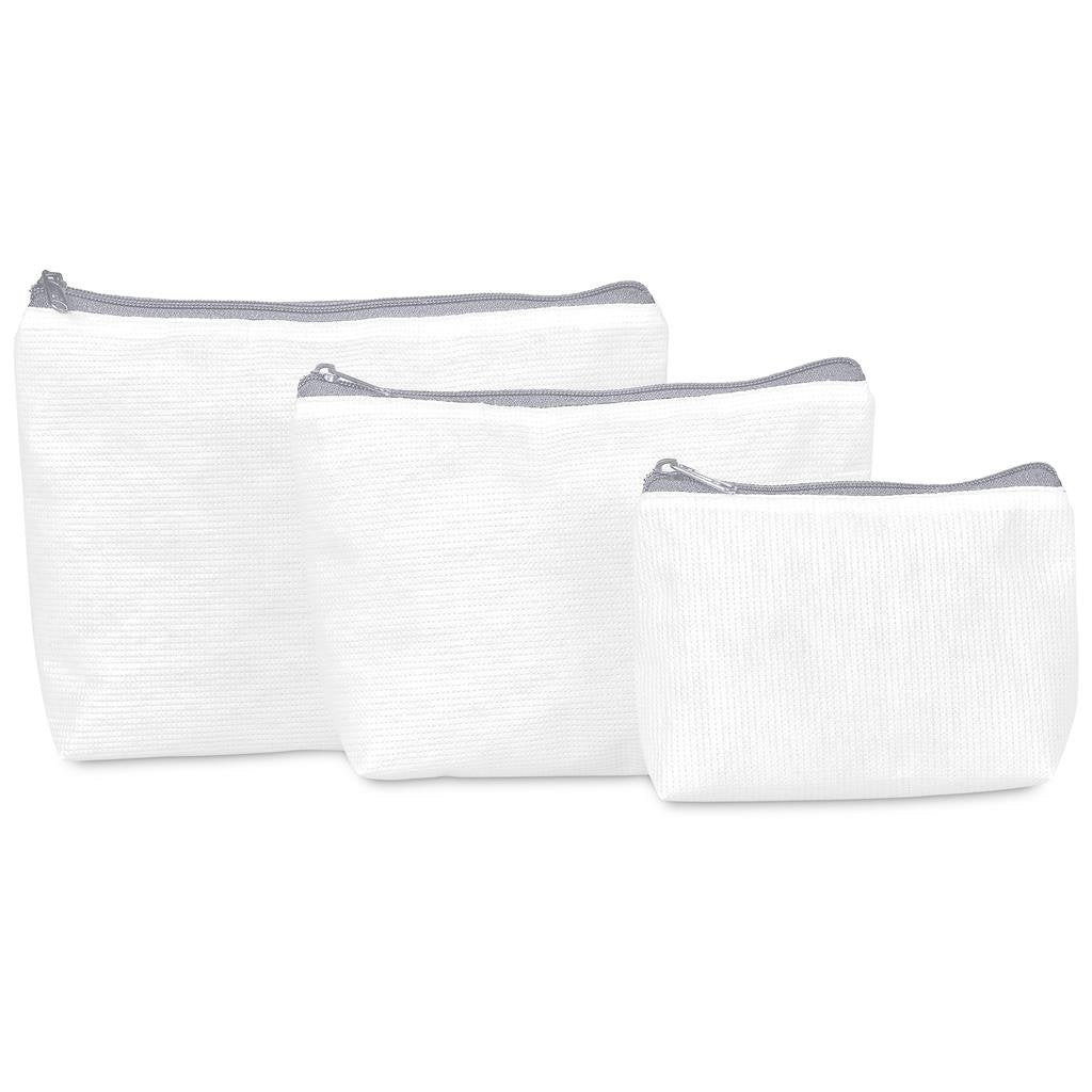 Custom Leanne Recycled PET Stitch-Bond Midi Toiletry Bag - and Cosmetic Bags,Custom Bags