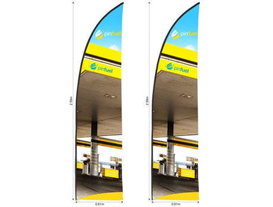 Legend 2m Sublimated Arcfin Flying Banner Skin (Set Of 2)-Banners
