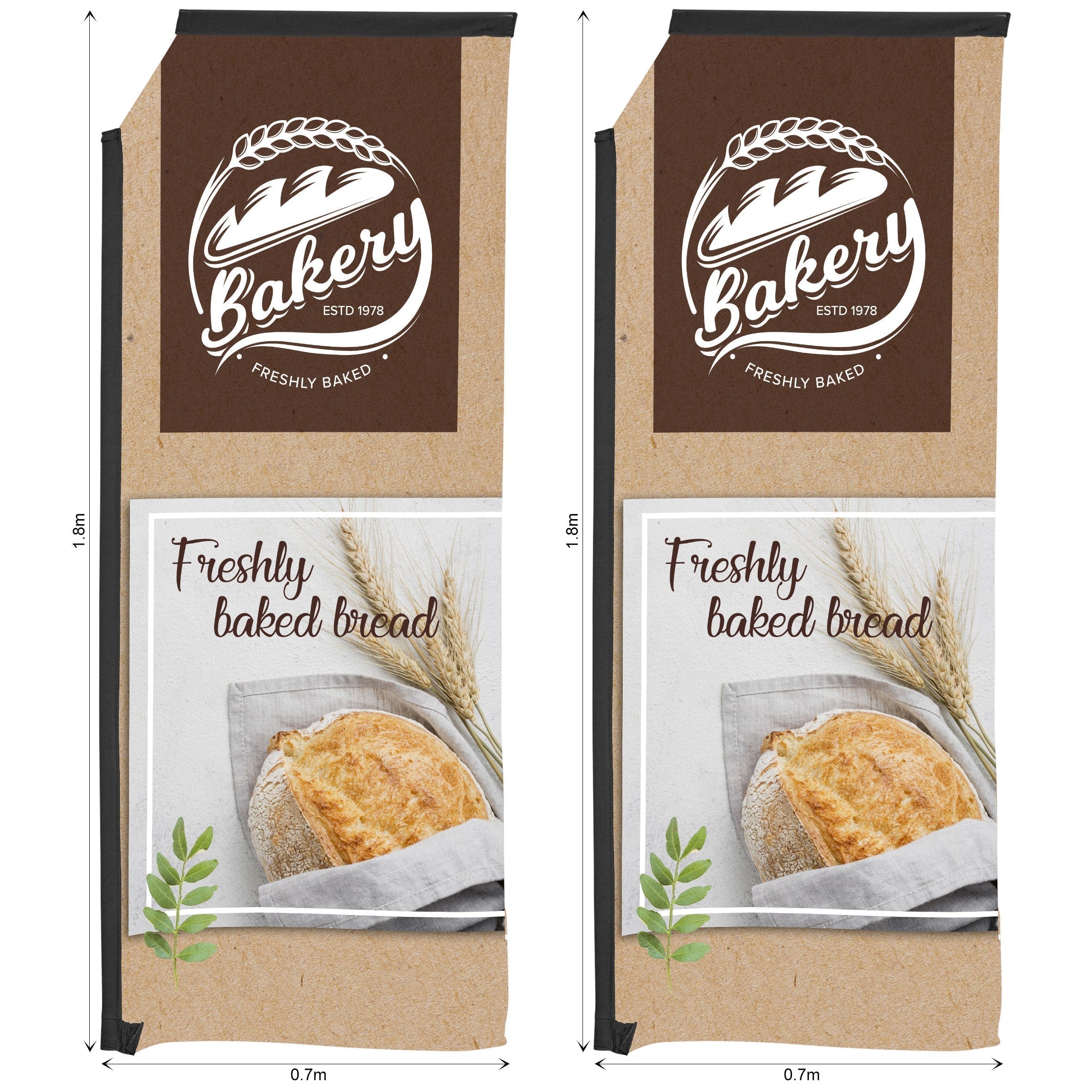 Legend 2m Sublimated Telescopic Flying Banner Skin (Set Of 2)-Banners