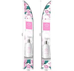 Legend 4m Sublimated Arcfin Double-Sided Flying Banner Skin-Banners