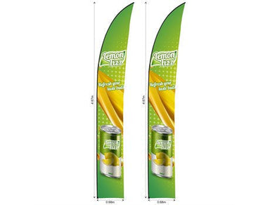 Legend 4m Sublimated Arcfin Flying Banner Skin (Set Of 2)-Banners