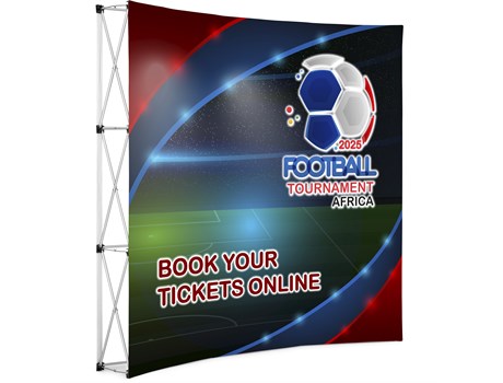 Legend Curved Banner Wall 2.15M X 2.25M-Banners