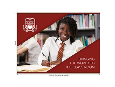 Legend Curved Banner Wall Skin with Wings 3.20 x 2.25m-