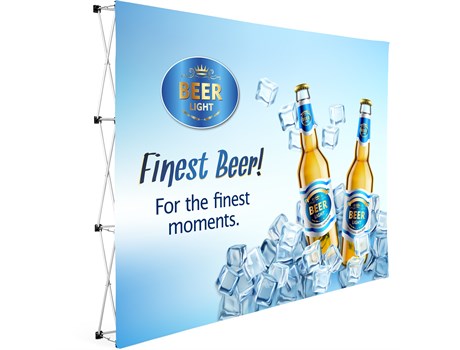 Legend Straight Banner Wall 3m x 2.25m - Banners