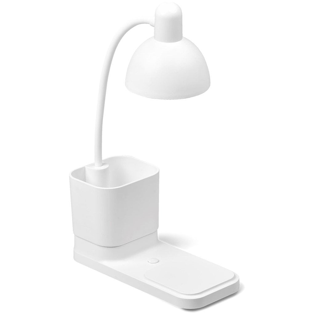 Lexicon Desk Lamp Pen Caddy & Phone Stand Solid White / SW - Mobile Stands